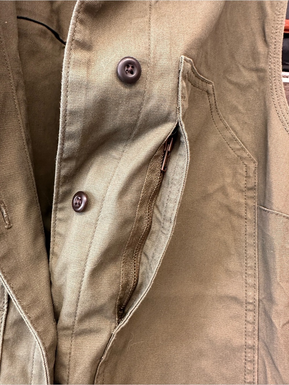 Duluth new w/o tags Olive Green Utility Sleeveless Jumpsuit - Picture 13 of 14